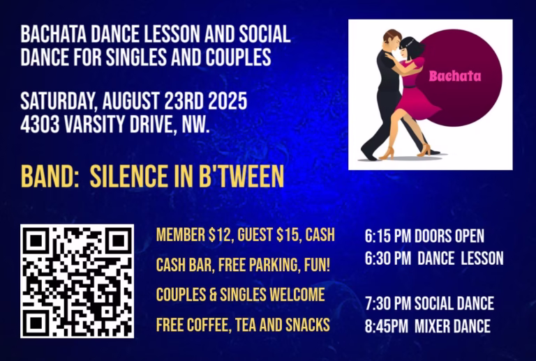 Saturday Night Social Dance and Bachata Dance Lessoon