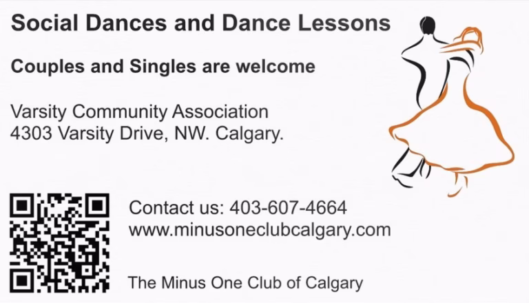 Minus One Dance Club Business Card